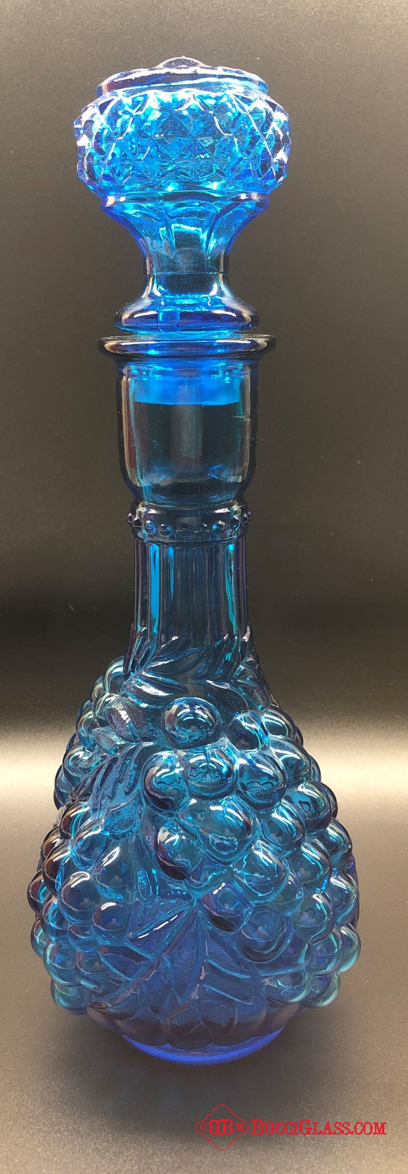 Blue Grape Cluster Decanter