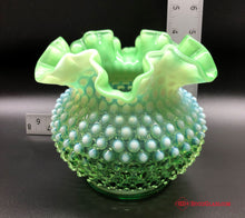 Load image into Gallery viewer, Fenton Lime Green Hobnail Bowl
