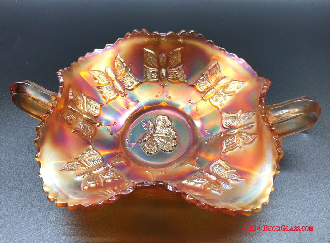 Fenton Butterfly Bon Bon Dish.