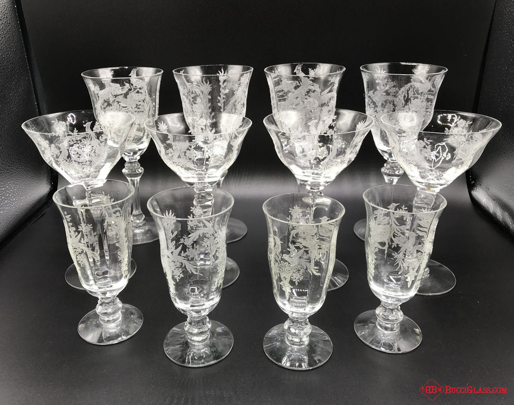 Tiffin Stemware Set