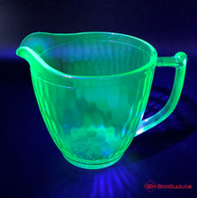 Load image into Gallery viewer, Uranium Glass Batter Pitcher
