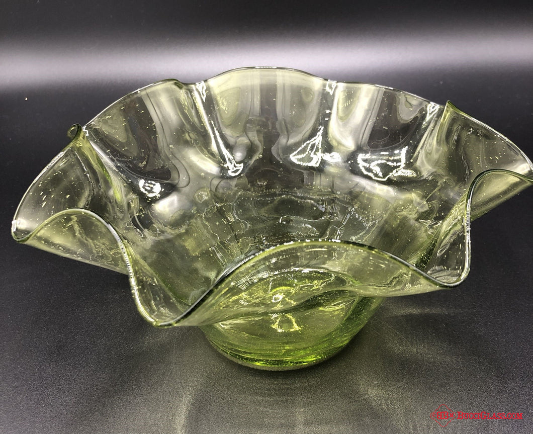 Blenko Ruffled Bowl