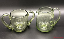 Load image into Gallery viewer, Art Glass Sugar &amp; Creamer Set
