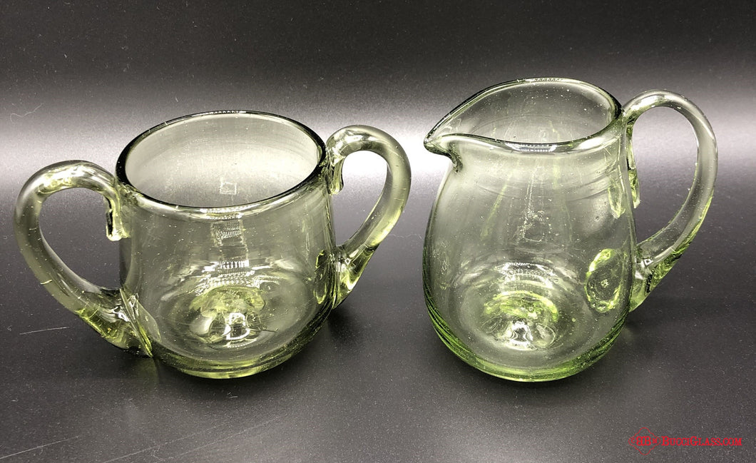 Art Glass Sugar & Creamer Set