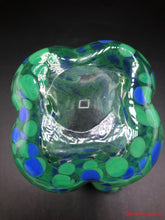 Load image into Gallery viewer, Blue &amp; Green Splatter Vase
