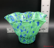 Load image into Gallery viewer, Blue &amp; Green Splatter Bowl
