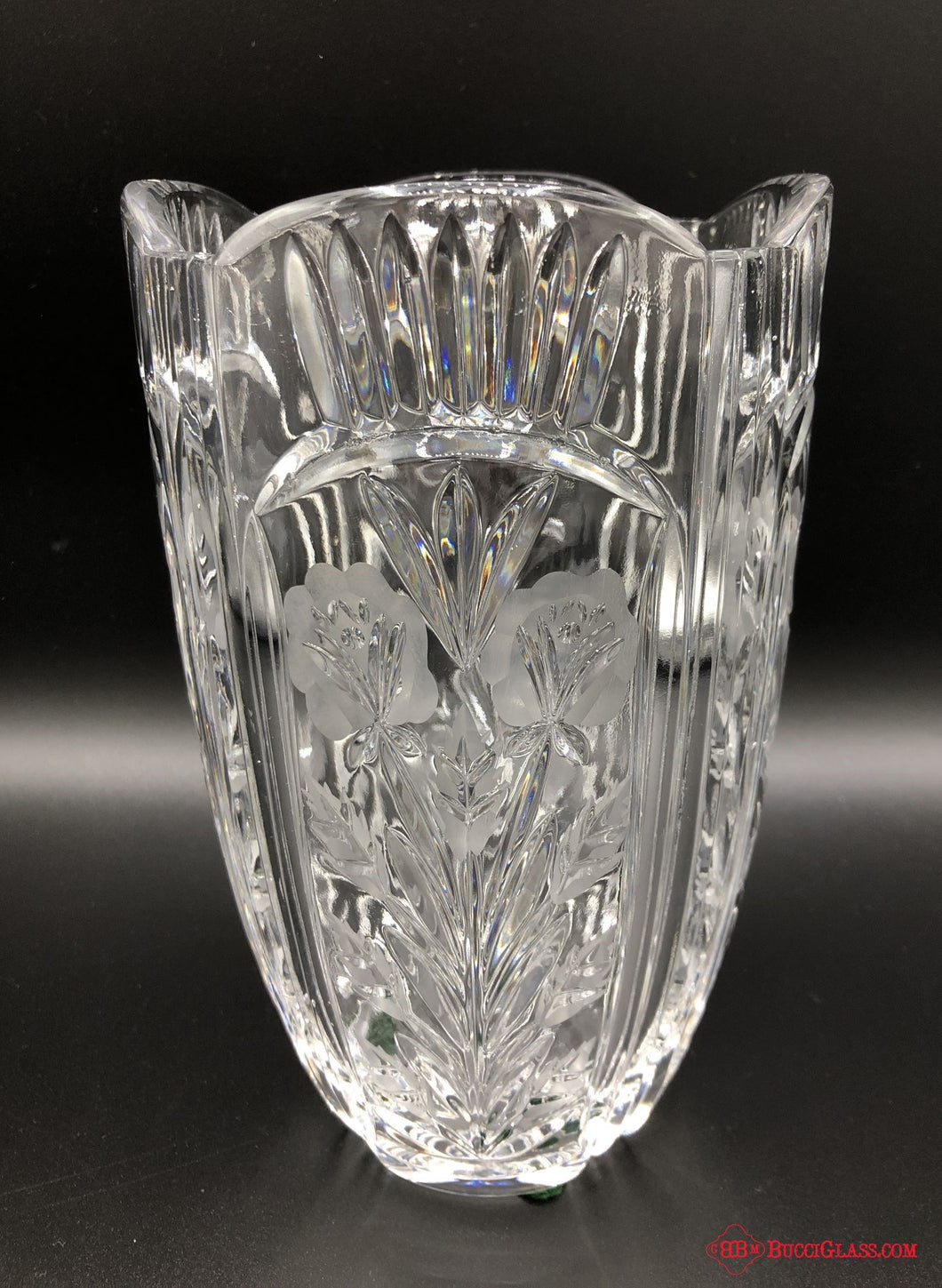 Crystal Etched Vase