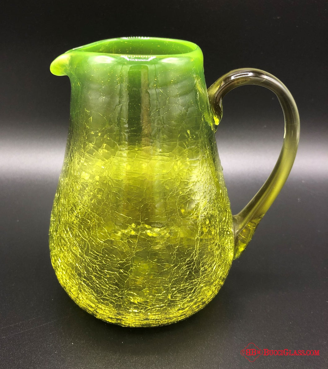 Blown Crackle Pitcher