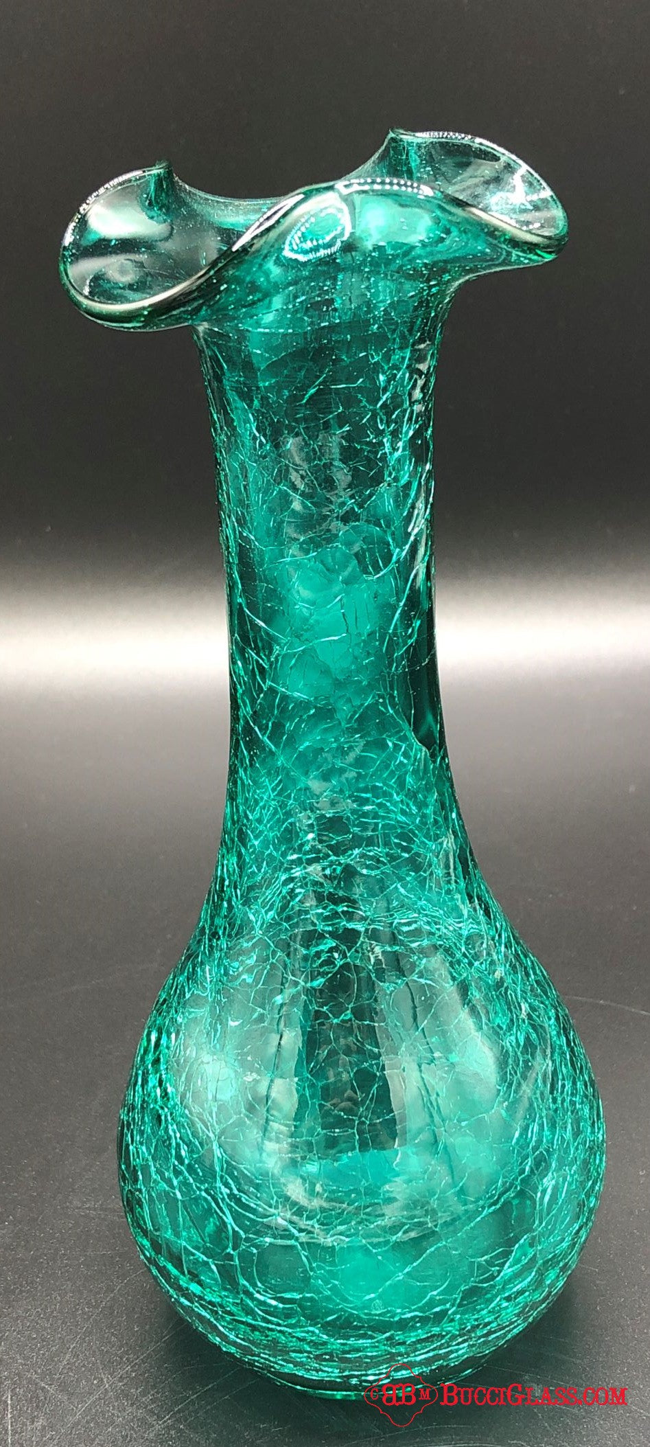 Emerald Crackle Vase