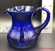 Load image into Gallery viewer, Blown Cobalt Blue Pitcher
