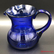 Load image into Gallery viewer, Blown Cobalt Blue Pitcher
