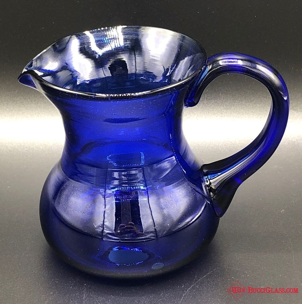 Blown Cobalt Blue Pitcher