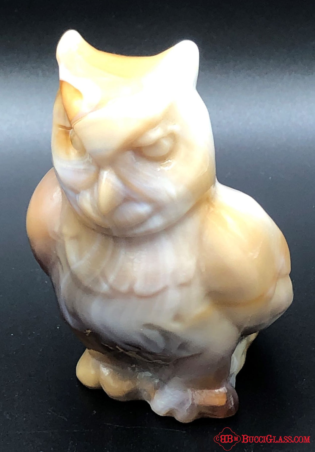 Slag Glass Owl