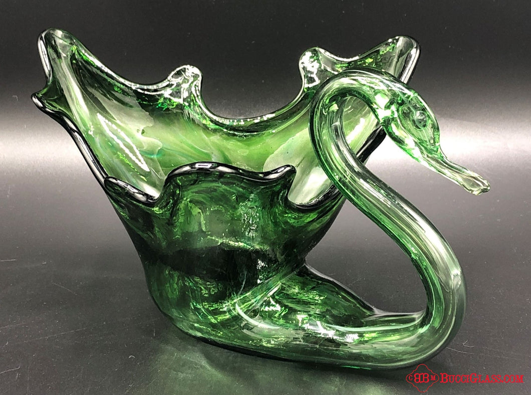 Sooner Glass Blown Glass Swan