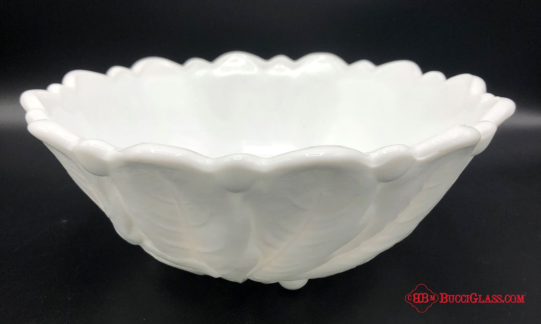 Milk Glass Fruit Bowl