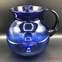 Load image into Gallery viewer, Cobalt Art Glass Pitcher
