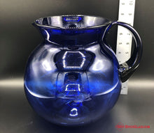 Load image into Gallery viewer, Cobalt Art Glass Pitcher
