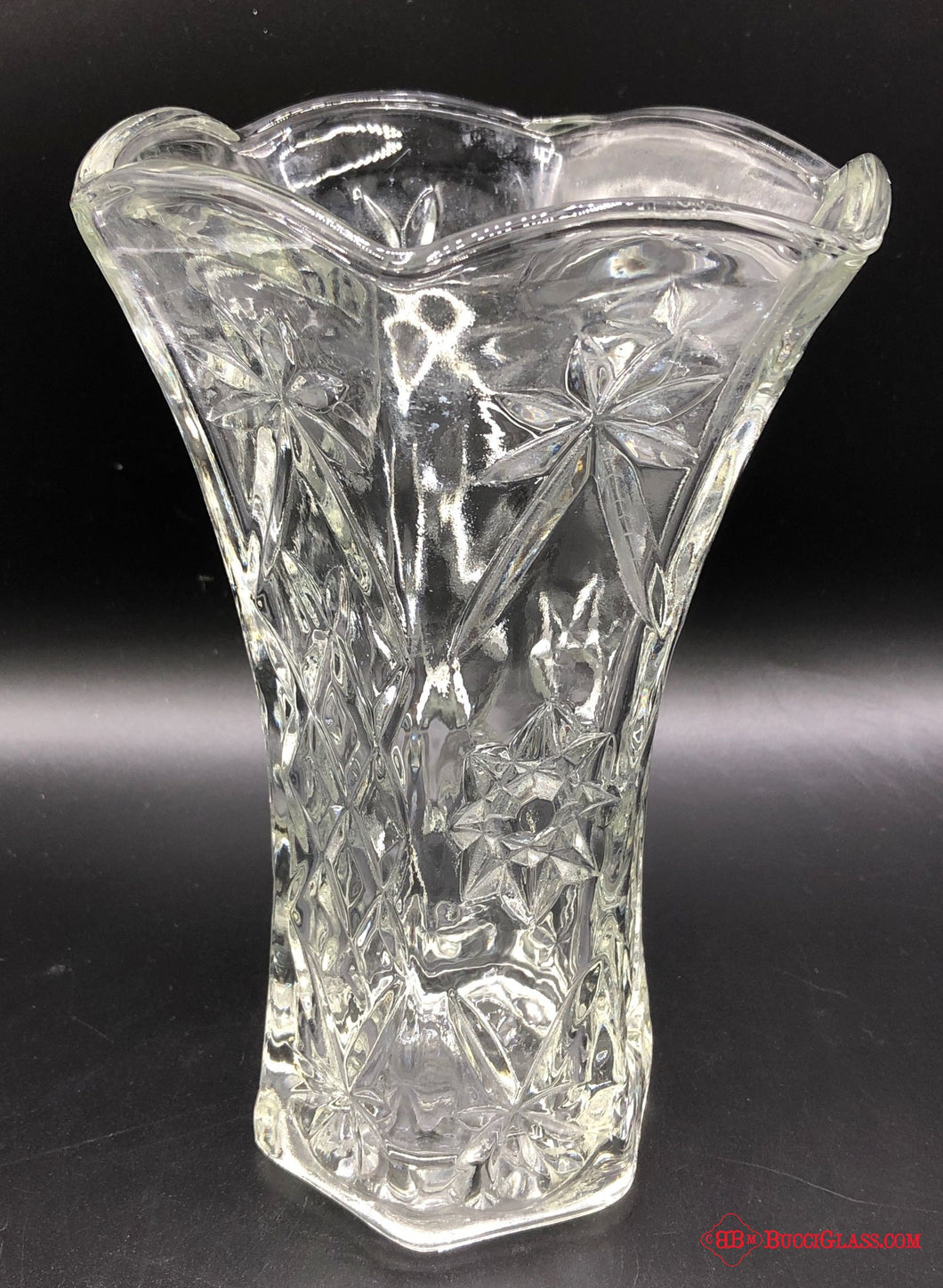 Anchor Hocking Star of David Vase