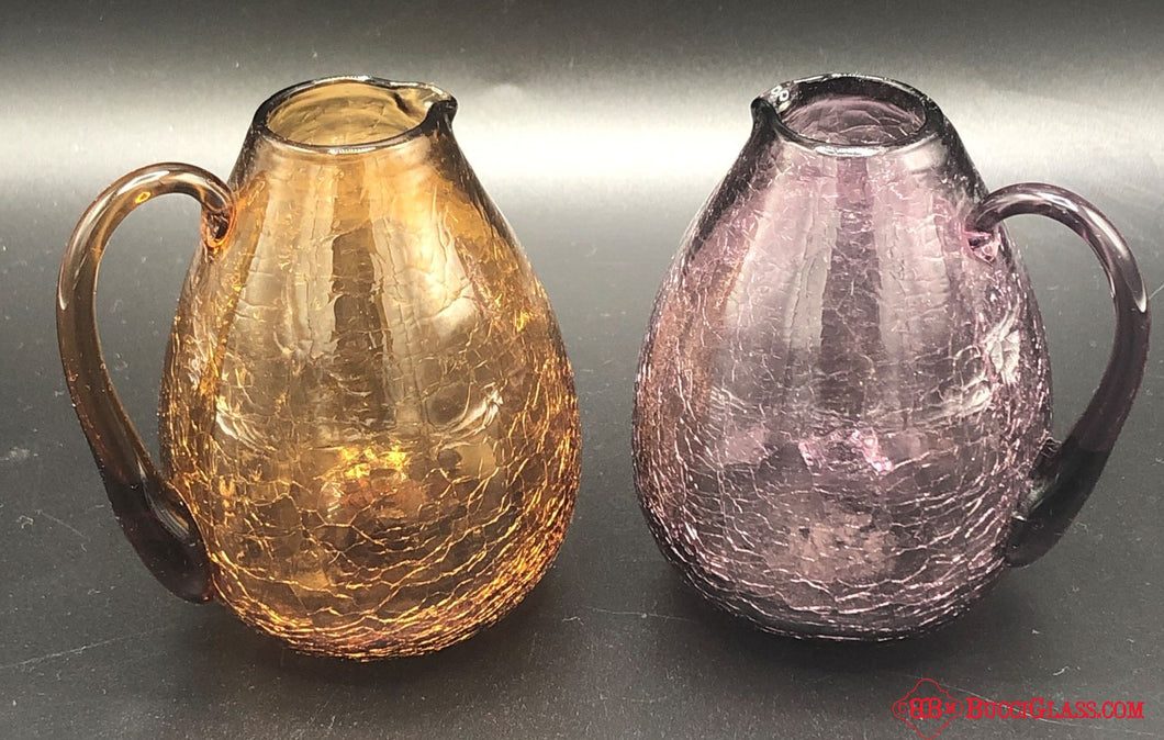 Crackle Glass Pitchers