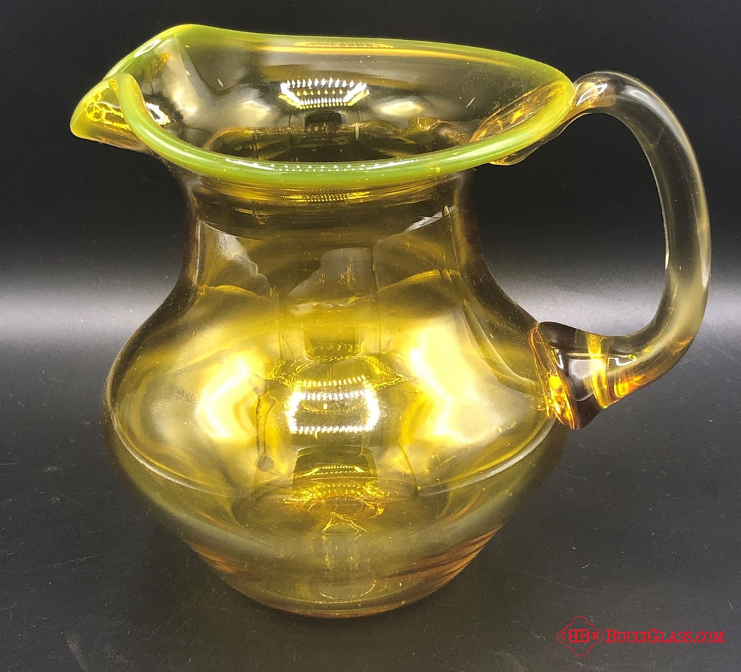 Amber Glass Pitcher