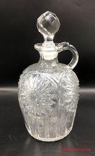 Load image into Gallery viewer, Early American Pressed Glass Whiskey Decanter
