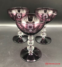 Load image into Gallery viewer, Candlewick Amethyst Wine Glasses
