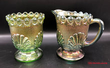 Load image into Gallery viewer, Westmoreland Carnival Glass Sugar &amp; Creamer
