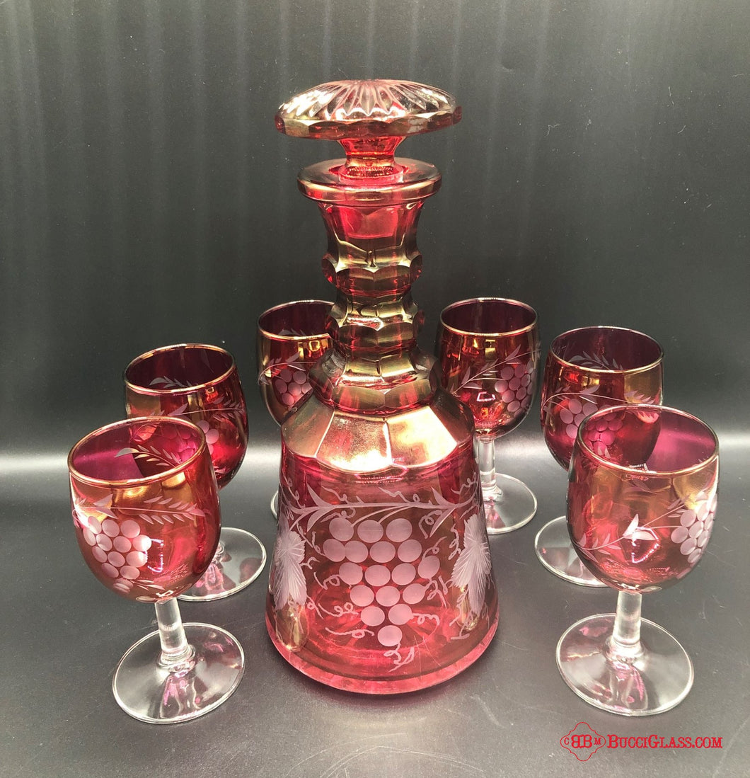 Bohemian Decanter Set