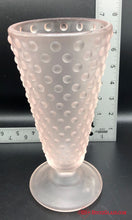 Load image into Gallery viewer, Pink Frosted Hobnail Vase
