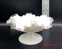 Load image into Gallery viewer, Milk Glass Ruffled Dish
