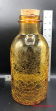 Load image into Gallery viewer, Amber Crackle Glass Bottle
