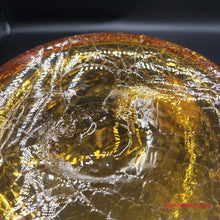 Load image into Gallery viewer, Amber Crackle Glass Bottle
